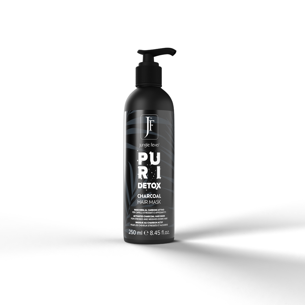 Маска для детоксикації волосся з активованим вугіллям Puridetox Jungle Fever
