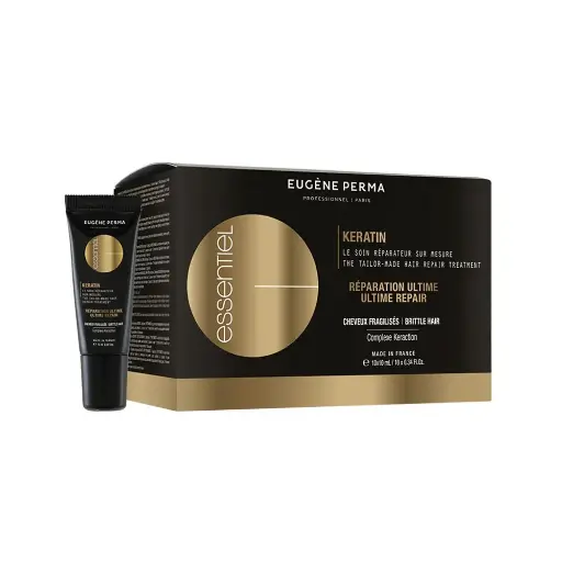 Ампули для пошкодженого волосся з кератином Essentiel Keratin Gold Eugene Perma 10Х10 мл